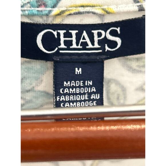 Chaps Peacock Jersey Knit Maxi Dress - Picture 5 of 6